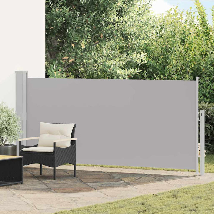sammenrullelig sidemarkise 140 x 300 cm grå