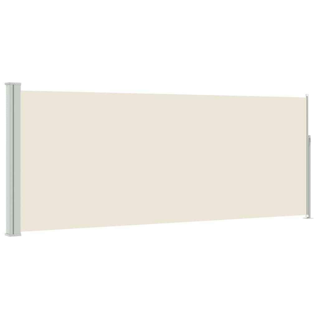 sammenrullelig sidemarkise 120x300 cm cremefarvet