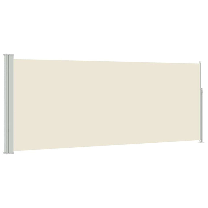 sammenrullelig sidemarkise 120x300 cm cremefarvet