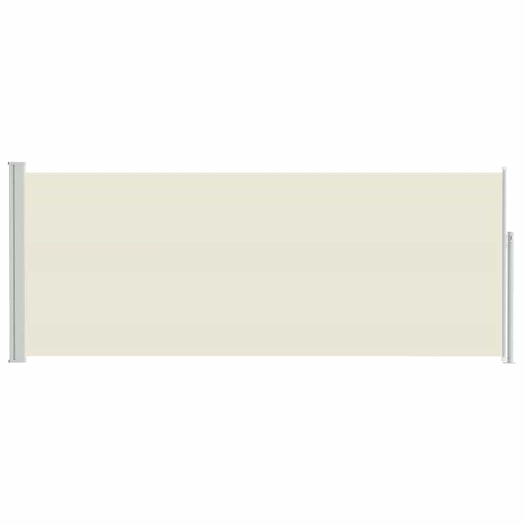 sammenrullelig sidemarkise 120x300 cm cremefarvet