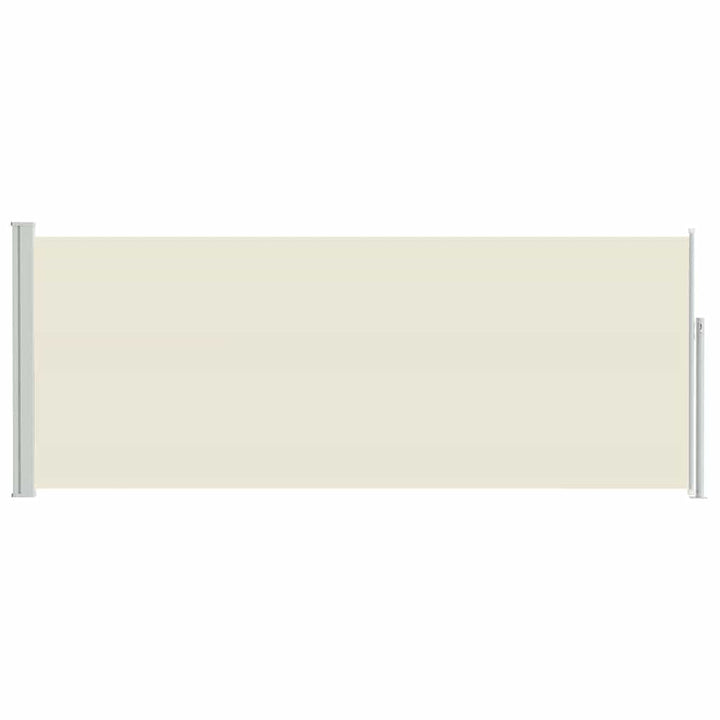 sammenrullelig sidemarkise 120x300 cm cremefarvet