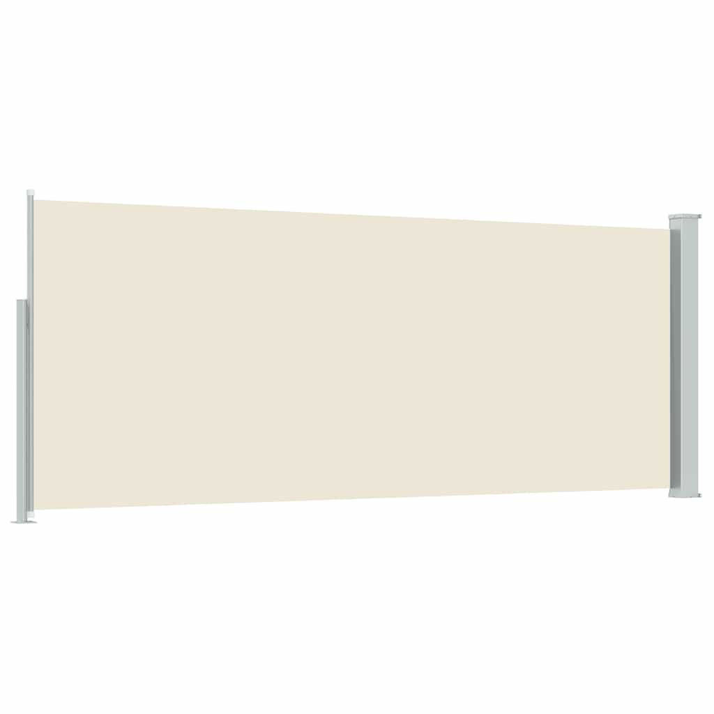 sammenrullelig sidemarkise 120x300 cm cremefarvet