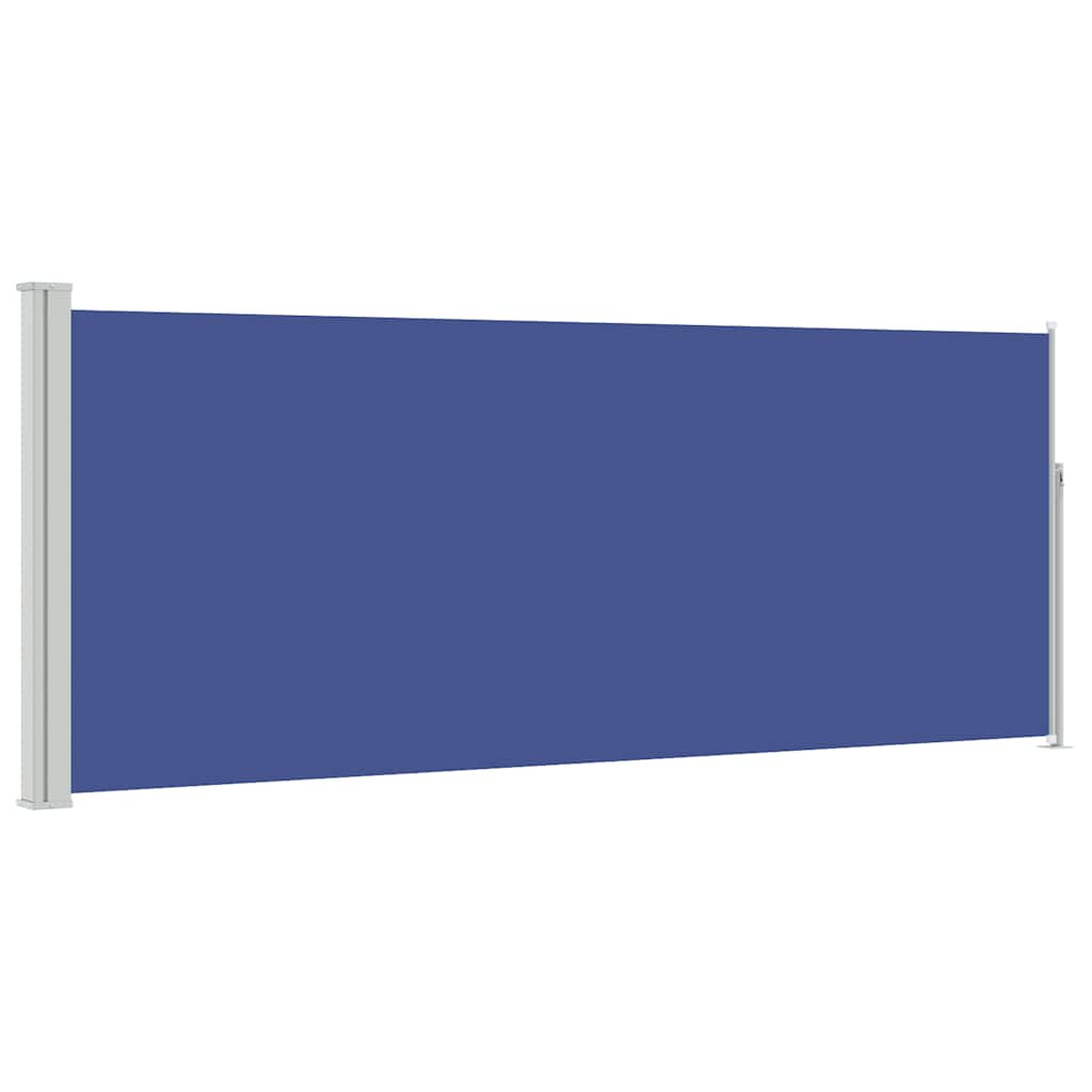 sammenrullelig sidemarkise 120x300 cm blå