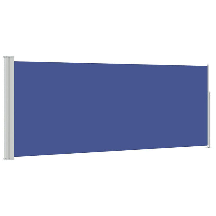 sammenrullelig sidemarkise 120x300 cm blå