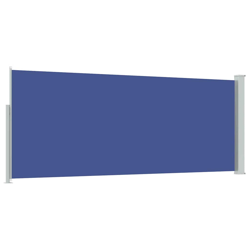 sammenrullelig sidemarkise 120x300 cm blå