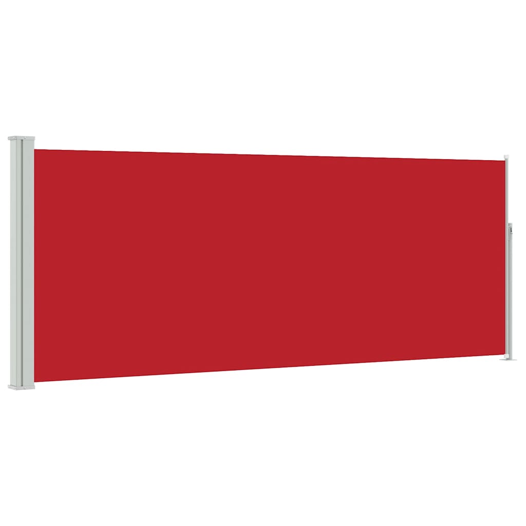 sammenrullelig sidemarkise 120 x 300 cm rød