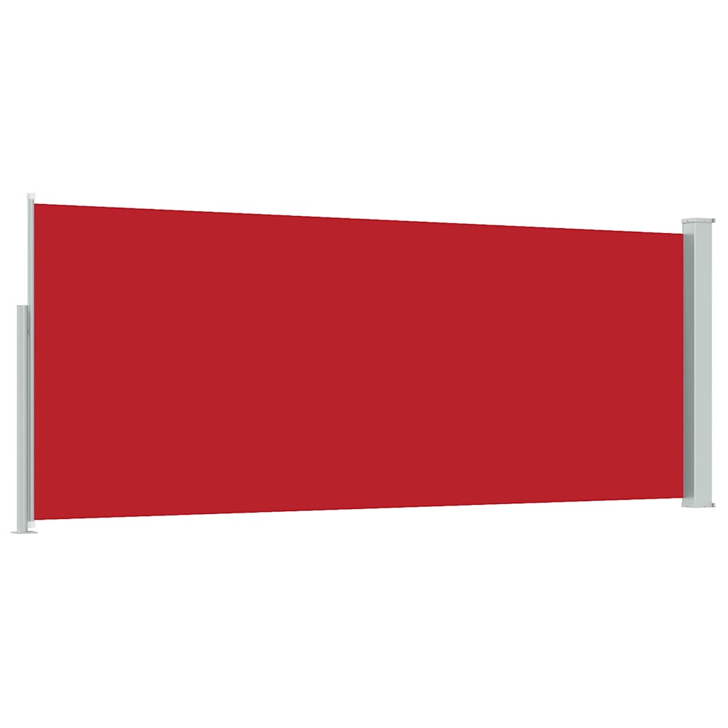sammenrullelig sidemarkise 120 x 300 cm rød
