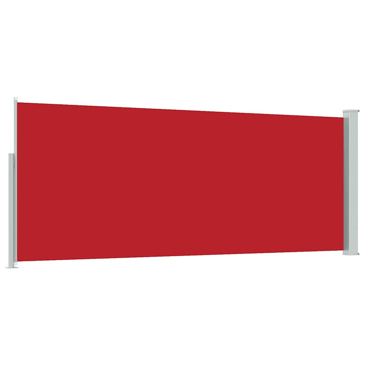 sammenrullelig sidemarkise 120 x 300 cm rød