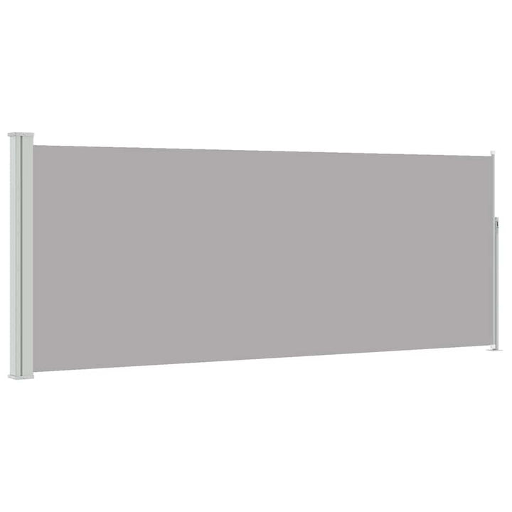 sammenrullelig sidemarkise 120x300 cm grå