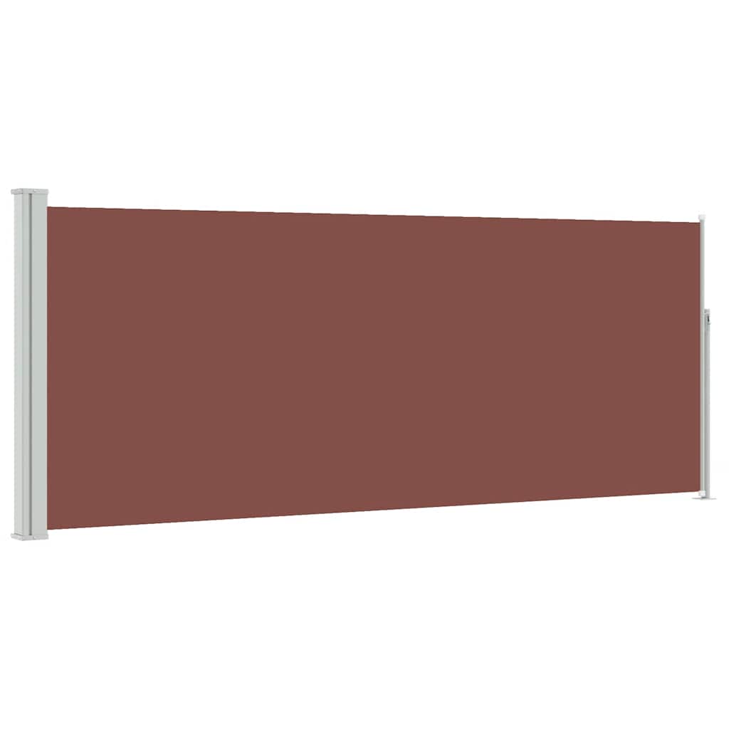 sammenrullelig sidemarkise 120x300 cm brun