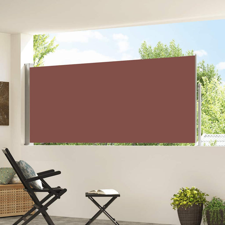 sammenrullelig sidemarkise 120x300 cm brun