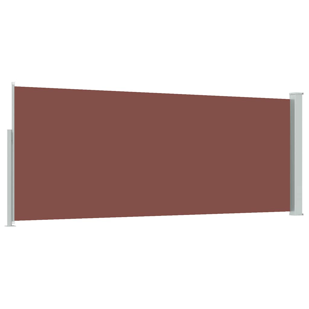 sammenrullelig sidemarkise 120x300 cm brun