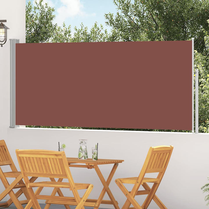 sammenrullelig sidemarkise 120x300 cm brun