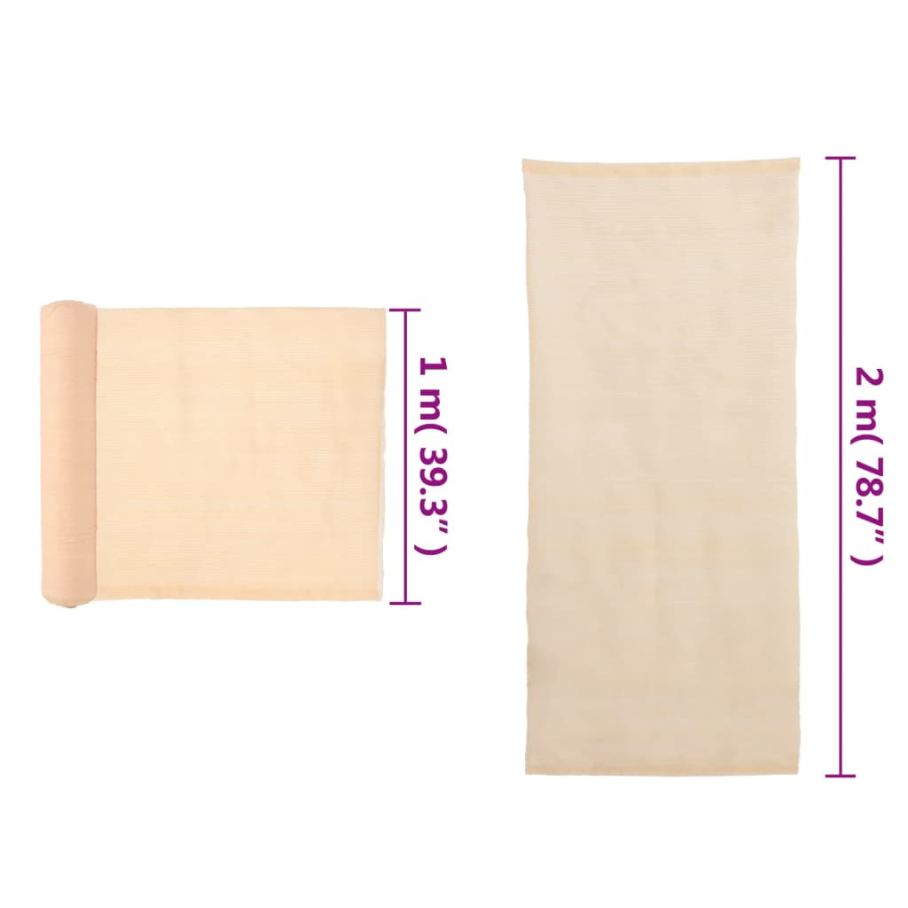 trådnetsskærm HDPE 2 x 10 m beige