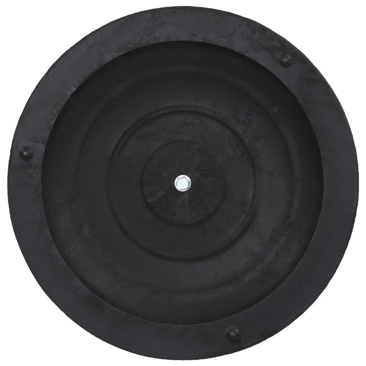 parasolfod rund polyresin 10 kg sort