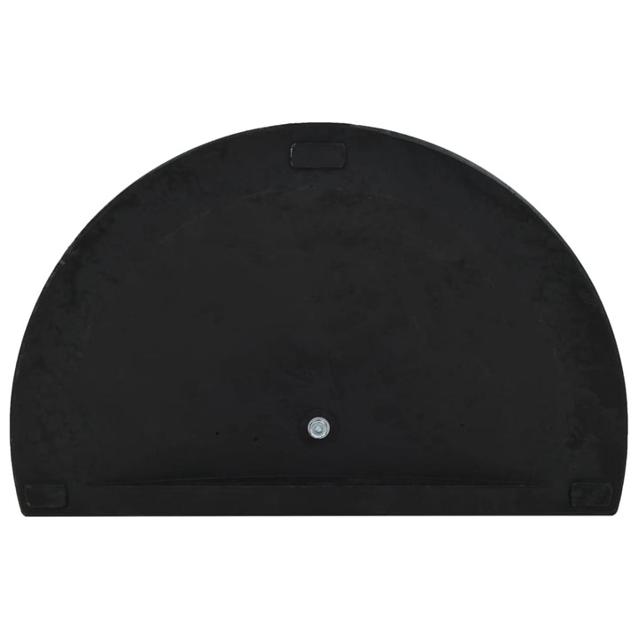 parasolfod halvrund polyresin 15 kg sort