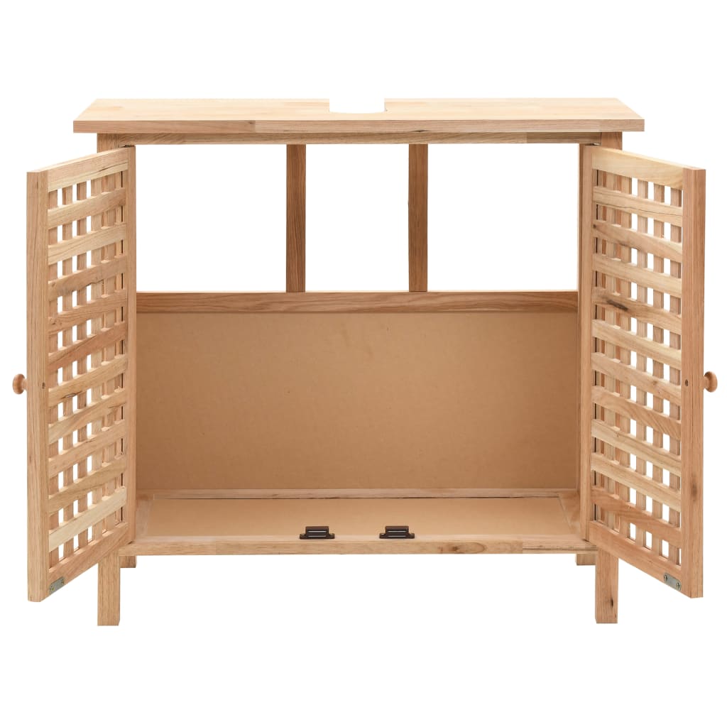 underskab 66x29x61 cm massivt valnøddetræ