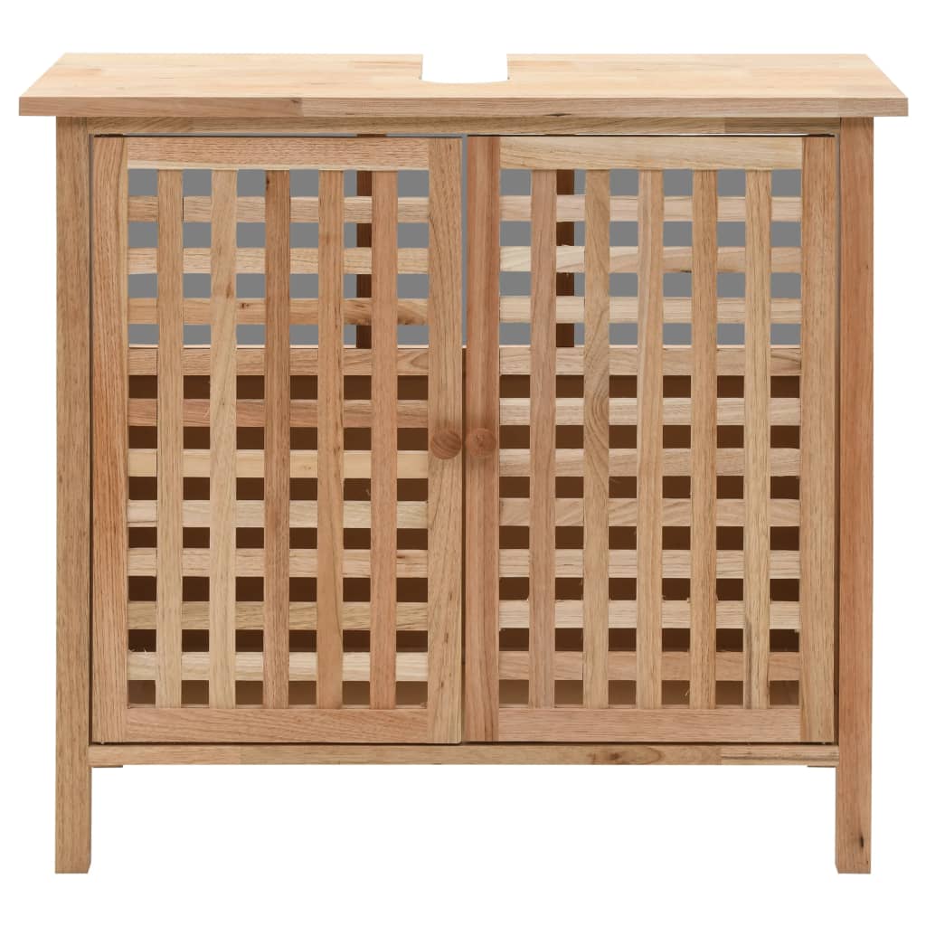 underskab 66x29x61 cm massivt valnøddetræ