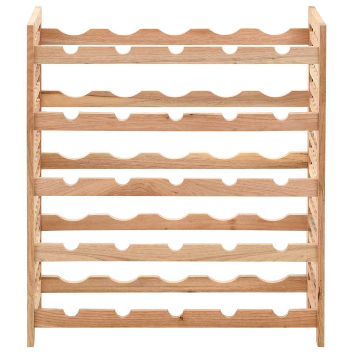 vinreol til 25 flasker 63x25x73 cm massivt valnøddetræ