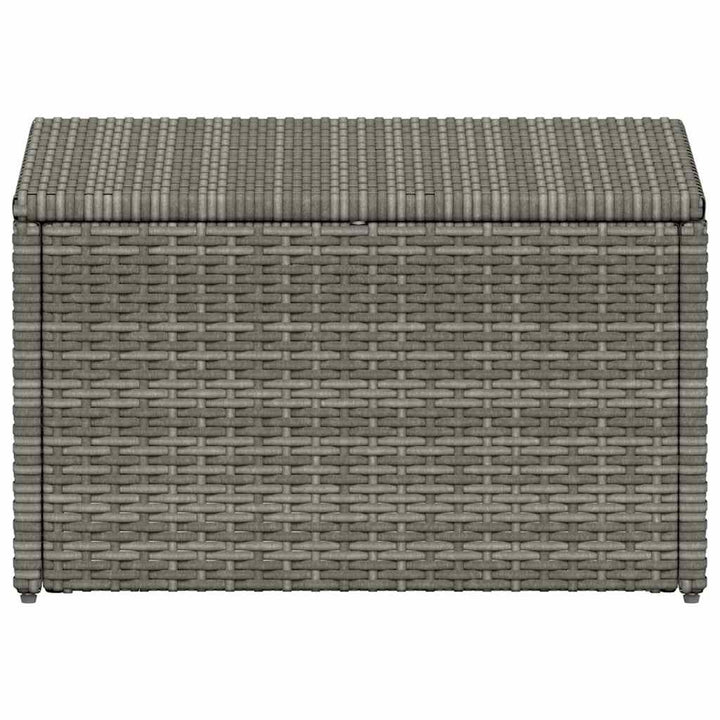 haveloungesæt i 4 dele med hynder polyrattan grå