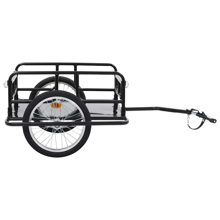 cykelanhænger 130x73x48,5 cm stål sort