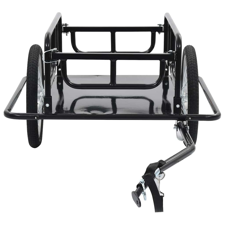cykelanhænger 130x73x48,5 cm stål sort