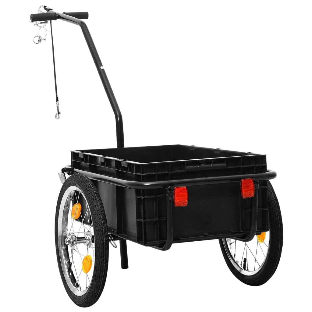 cykeltrailer/trækvogn 155x60x83 cm stål blå