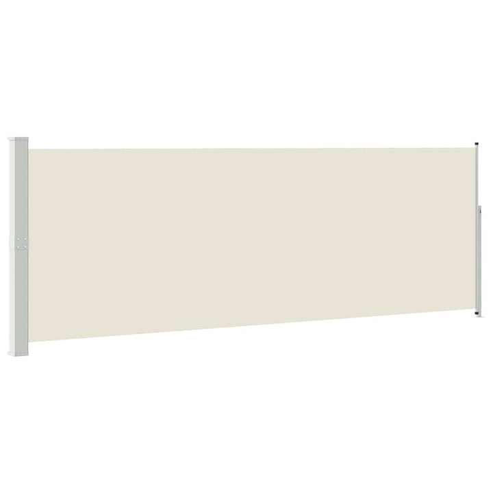 sammenrullelig sidemarkise 160 x 500 cm cremefarvet