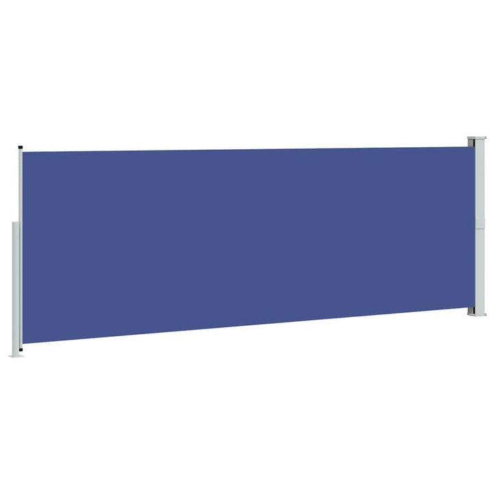 sammenrullelig sidemarkise 160x500 cm blå