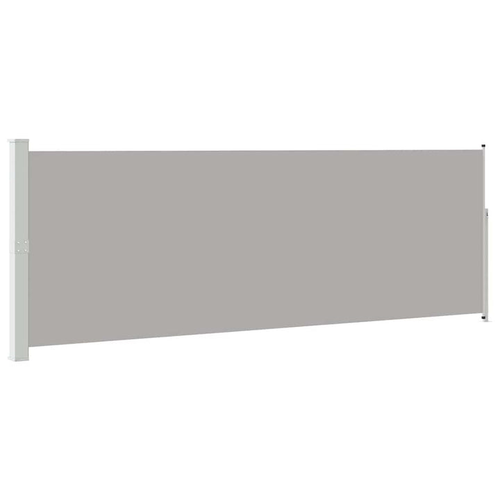 sammenrullelig sidemarkise 160 x 500 cm grå