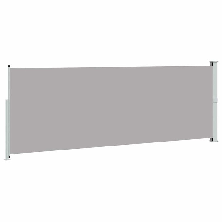 sammenrullelig sidemarkise 160 x 500 cm grå