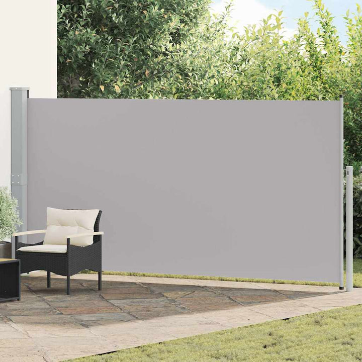 sammenrullelig sidemarkise 160 x 500 cm grå