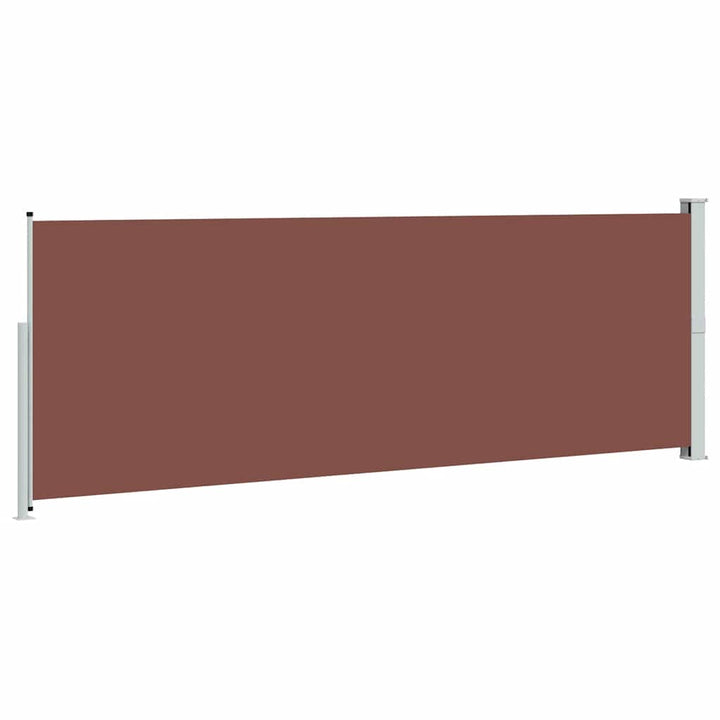sammenrullelig sidemarkise 160 x 500 cm brun