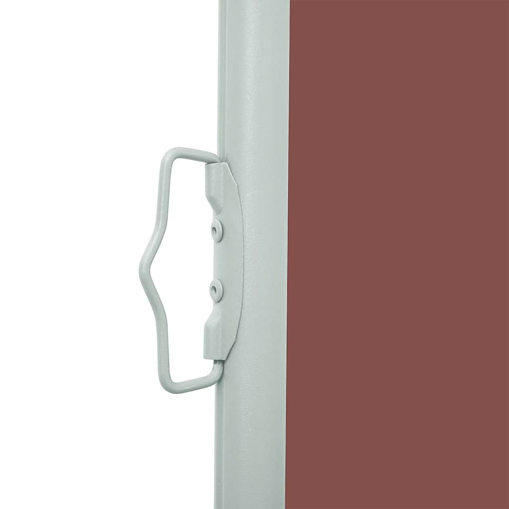 sammenrullelig sidemarkise 160 x 500 cm brun