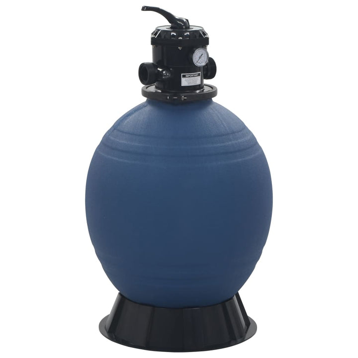 sandfilter til pool multiventil med 6 indstillinger 560 mm blå