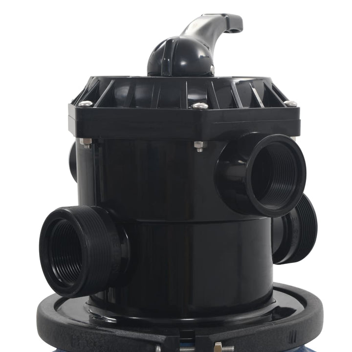 sandfilter til pool multiventil med 6 indstillinger 560 mm blå