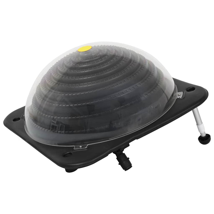 soldrevet poolopvarmer 75 x 75 x 36 cm HDPE aluminium