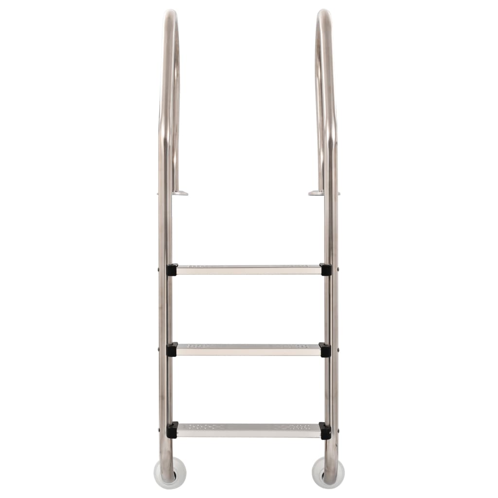 poolstige 3 trin rustfrit stål 304 120 cm