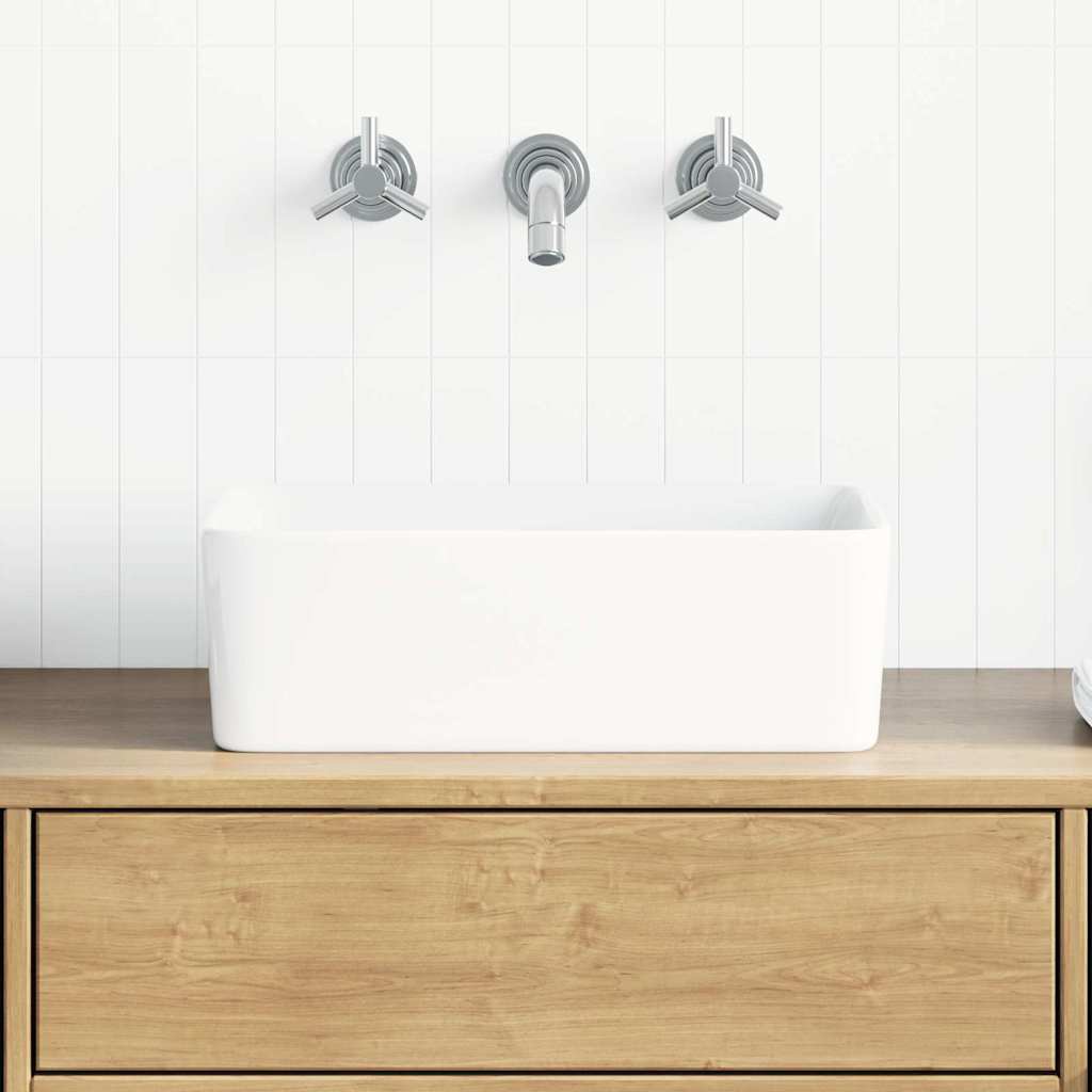 håndvask 40 x 30 x 13 cm keramik hvid