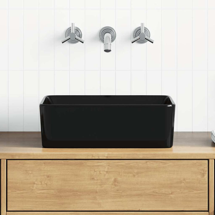 håndvask 40 x 30 x 13 cm keramik sort