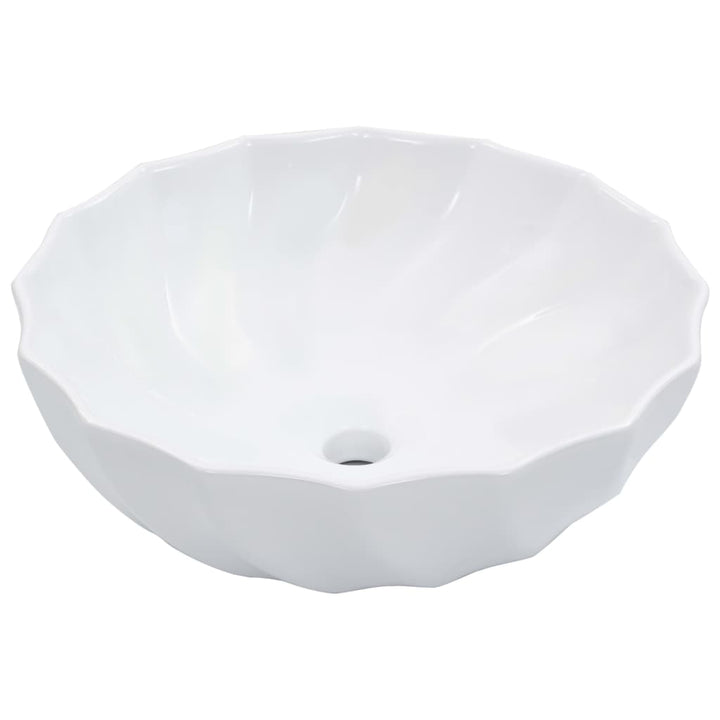 håndvask 46 x 17 cm keramik hvid