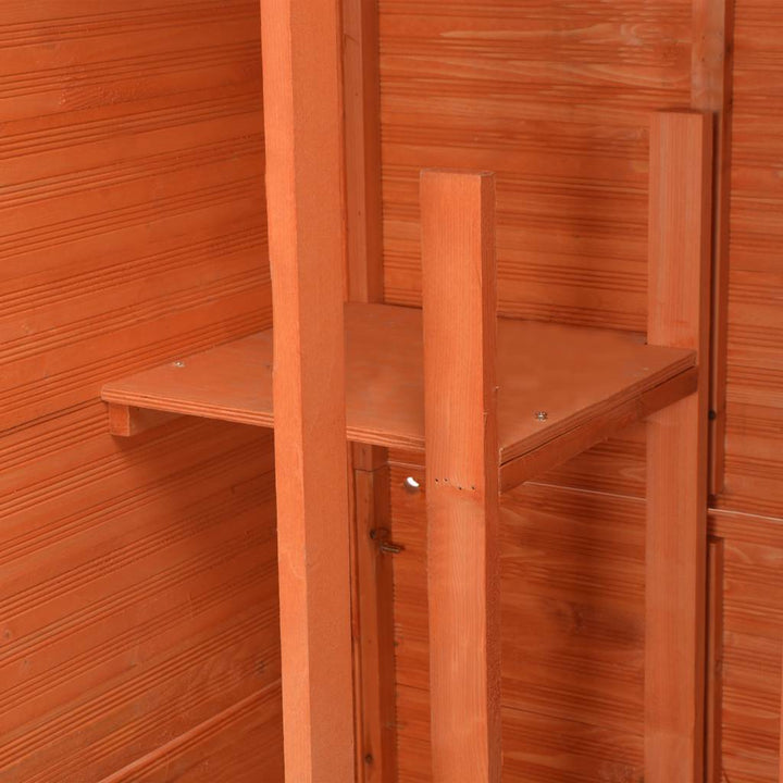 opbevaringsskur til haven 71x60x213 cm træ