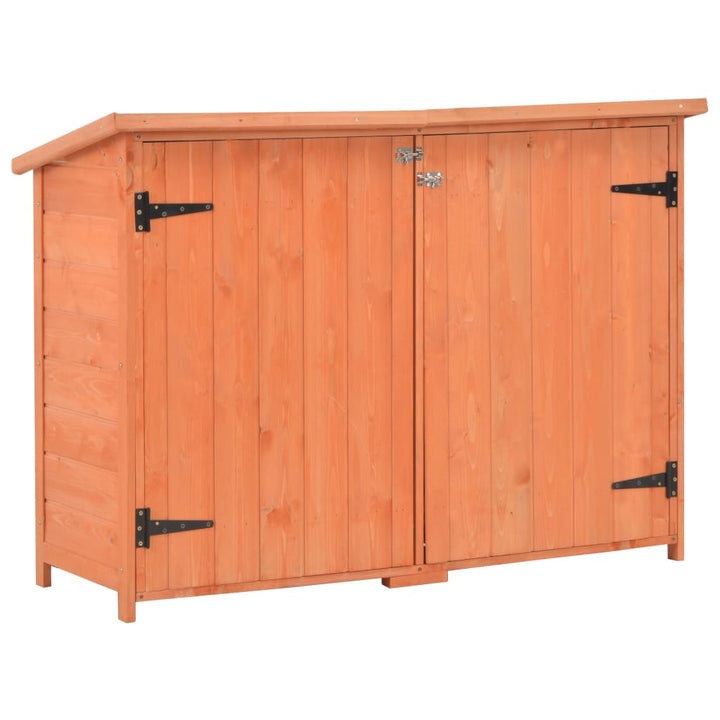 opbevaringsskur til haven 128x42x91 cm træ