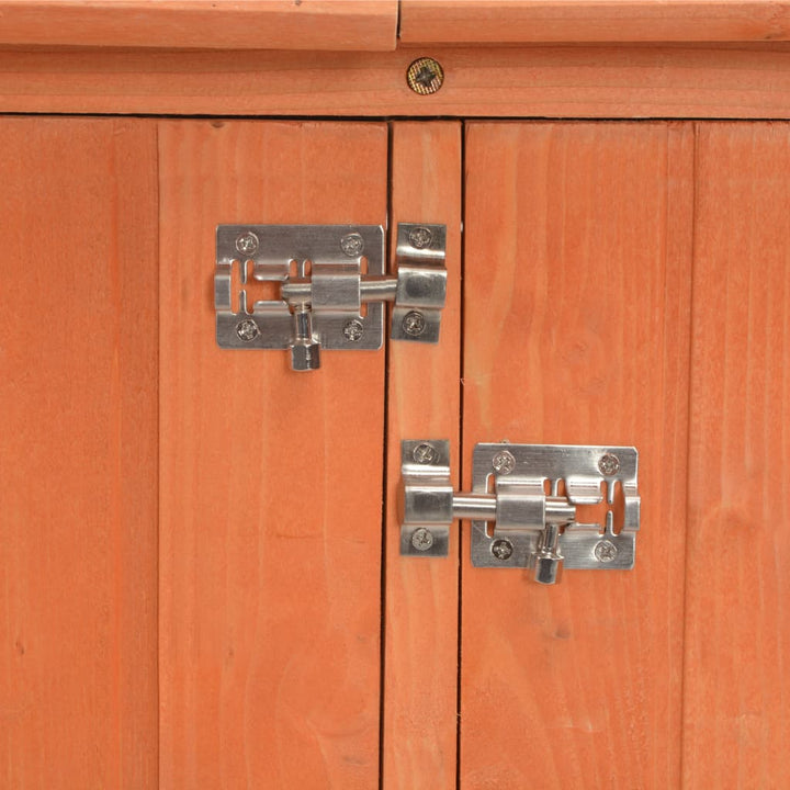 opbevaringsskur til haven 128x42x91 cm træ