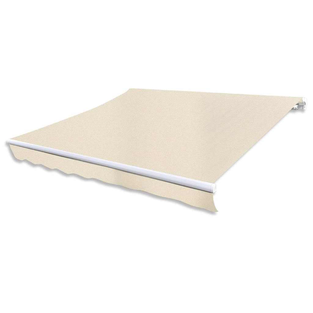 foldemarkise motoriseret 400 cm cremefarvet