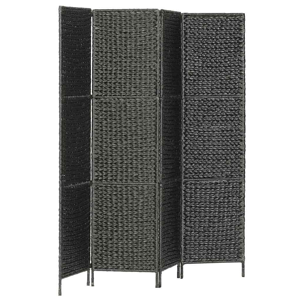 4-panelers rumdeler 154 x 160 cm vandhyacint sort