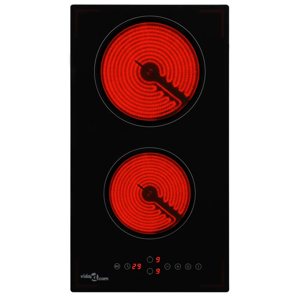 keramisk kogeplade med 2 brændere Touch Control 3000 W