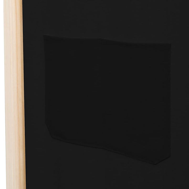 5-panels rumdeler 200 x 170 x 4 cm stof sort