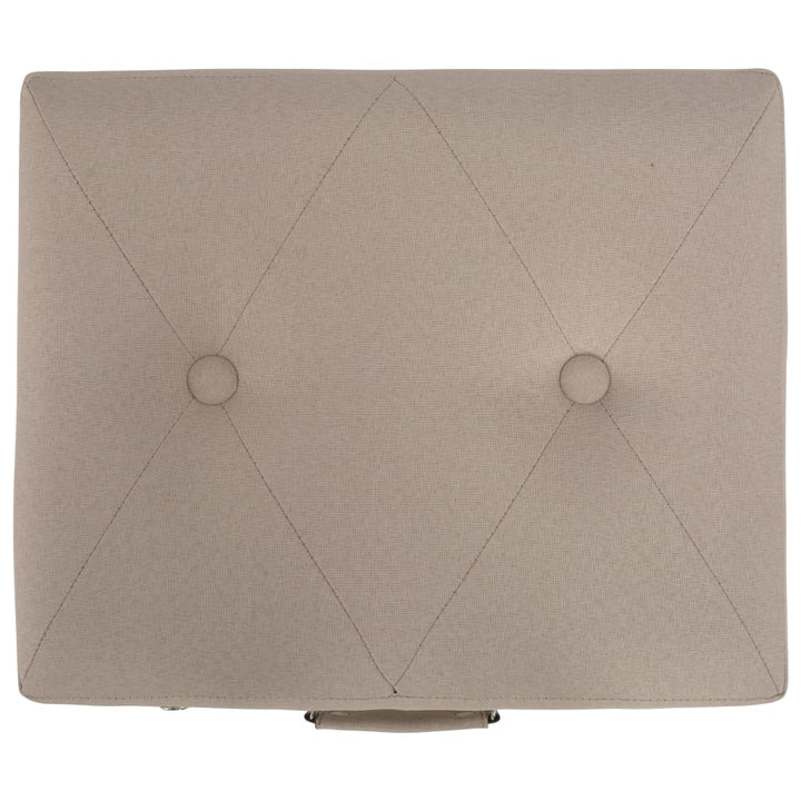 opbevaringstaburetter 3 stk. stof beige