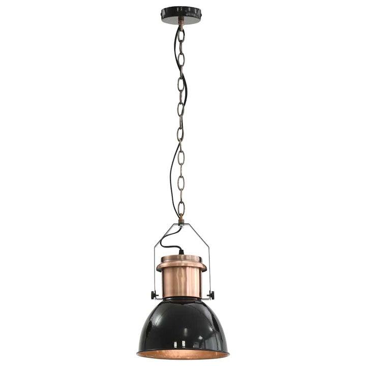 loftslampe 2 stk. rund E27 sort